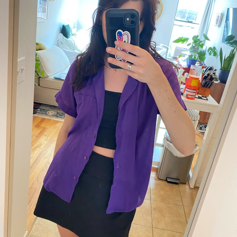 Vintage violet Jessica Scott blouse small/medium